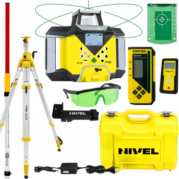 NIWELATOR LASEROWY NIVEL SYSTEM NL720G + STATYW SJJ32 i ŁATA