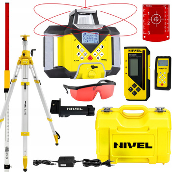 NIWELATOR LASEROWY NIVEL SYSTEM NL740R + STATYW SJJ32 i ŁATA