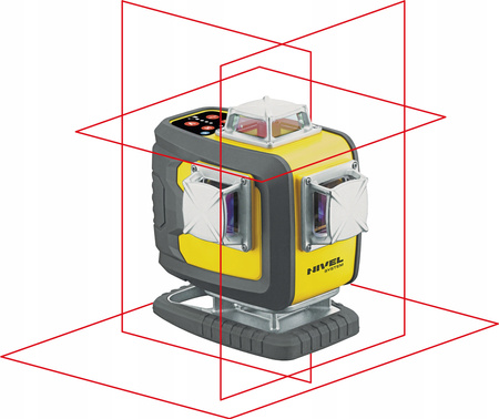 LASER KRZYŻOWY NIVEL SYSTEM CL4D-R + STATYW, ŁATA i CZUJNIK RD800