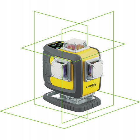 LASER KRZYŻOWY ZIELONY 4X360 NIVEL SYSTEM CL4D-G + STATYW I CZUJNIK CLS4