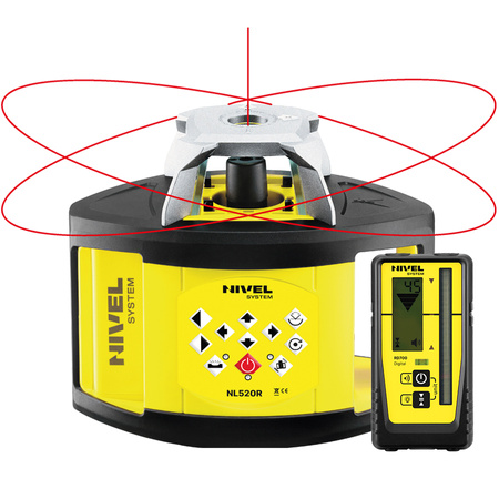 NIWELATOR LASEROWY NIVEL SYSTEM NL520 DIGITAL + STATYW SJJ32 i ŁATA