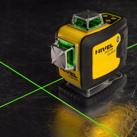 LASER KRZYŻOWY ZIELONY 4X360 NIVEL SYSTEM CL4D-G + STATYW, ŁATA i CZUJNIK RD800