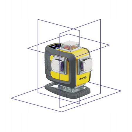 LASER KRZYŻOWY FIOLETOWY 4X360 NIVEL SYSTEM CL4D-P + STATYW I CZUJNIK CLS4