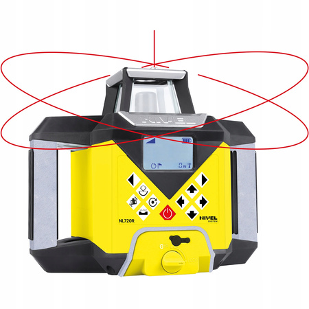 NIWELATOR LASEROWY NIVEL SYSTEM NL720R + SYSTEM SPYCHARKOWY MC-1D